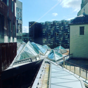 Roof of the Scottish Parliament