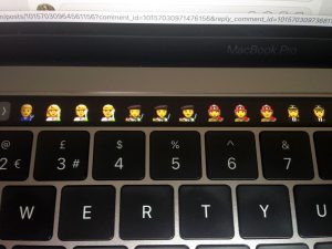 Emojis on MacBook Pro Touchbar